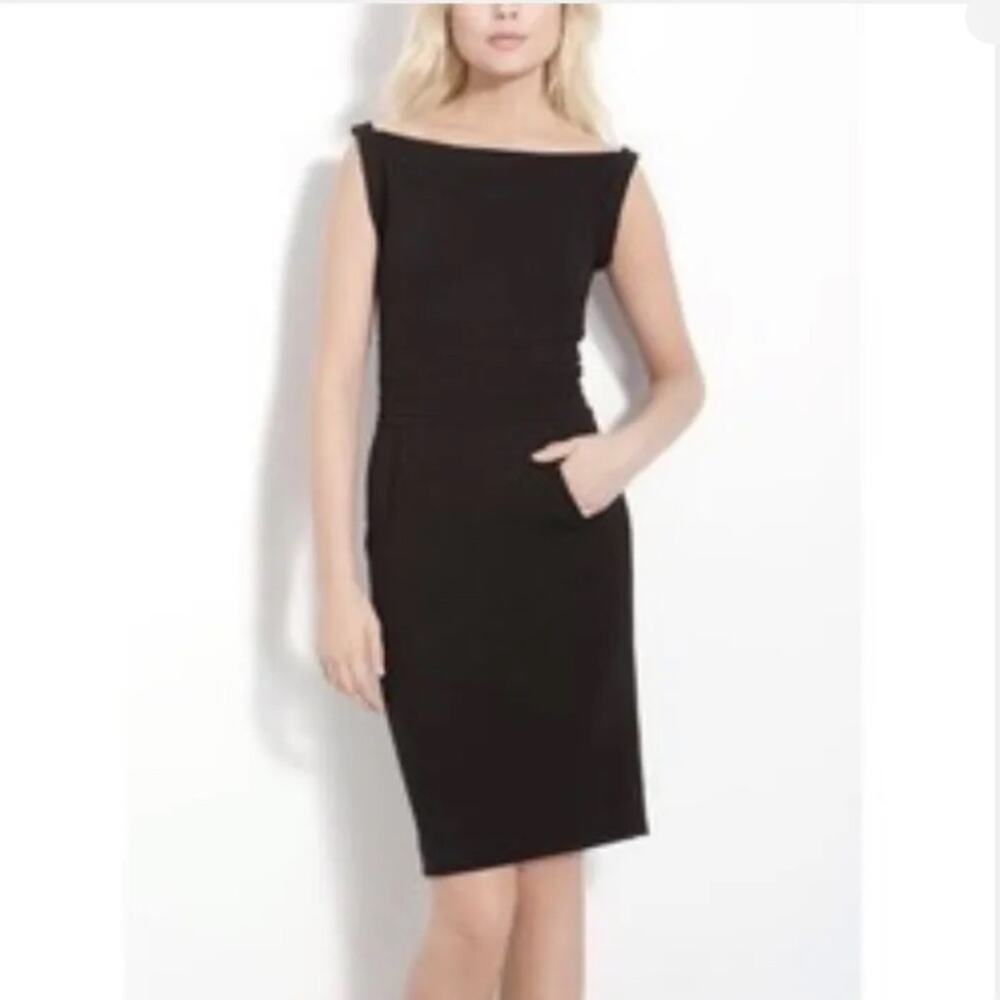 Diane Von Furstenberg Kimmie Square Neck Sheath Mini Dress w/ Pockets Size 2